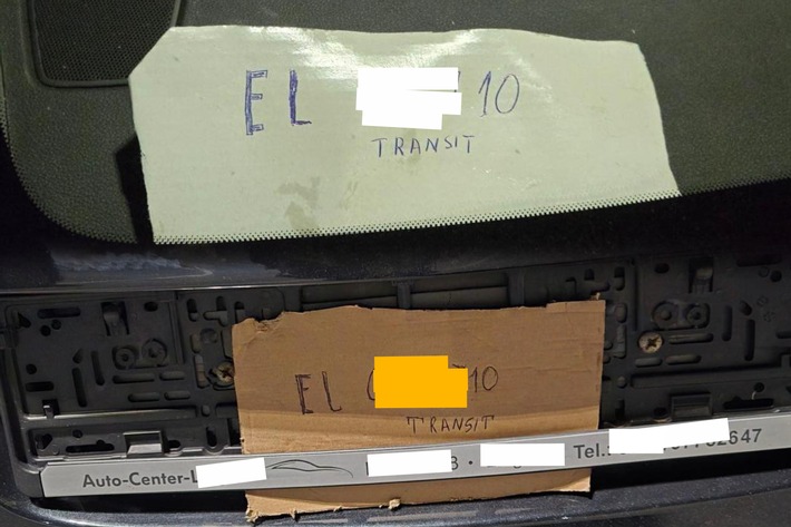 BPOL-KI: Ostuferhafen: Fahrer mit selbst gemachten Kennzeichen unterwegs