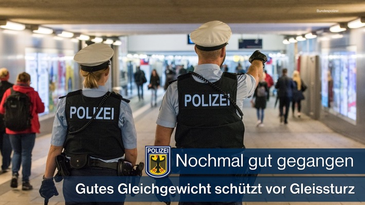 Bundespolizeidirektion München: Gefährliche Streiterei - Betrunkenen in Richtung Gleise geschubst