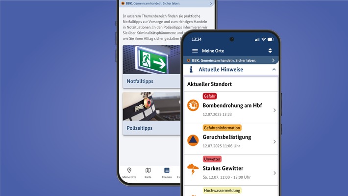 Alles aus einer Hand: Warn-App NINA mit neuem Warnbereich und Polizei-Tipps