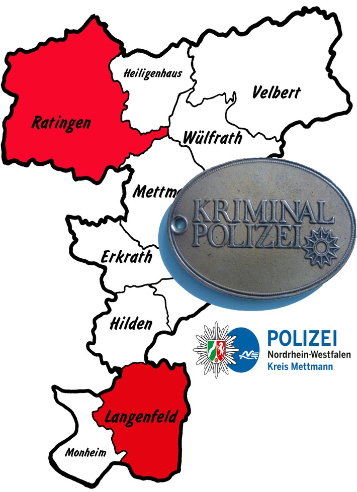 POL-ME: Durchsuchungsmaßnahmen auch im Kreisgebiet Mettmann - Duisburg / NRW / Langenfeld / Ratingen - 2111096