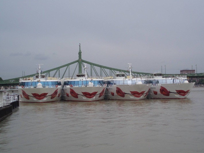 Saisonstart am 03. März 2008 der vier A-ROSA Flusskreuzfahrtschiffe auf der Donau