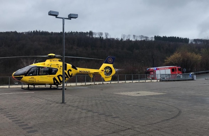 FW-MK: Rettungshubschraubereinsatz am Sonntagnachmittag