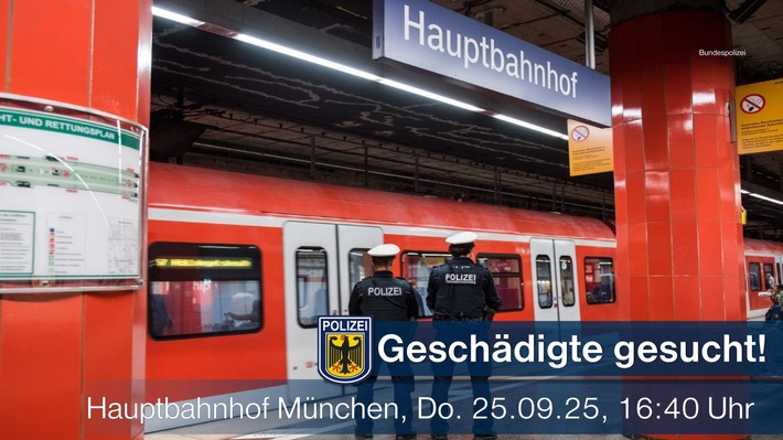 Bundespolizeidirektion München: Heimlich gefilmt / Geschädigte gesucht