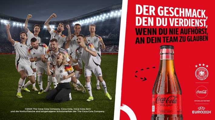 Presseinformation: Torchancen für den Handel: Coca-Cola macht die UEFA EURO 2024TM zum Umsatzhighlight – mit Coca-Cola Zero Sugar und POWERADE