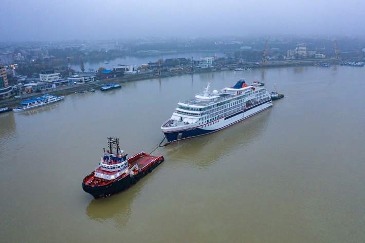 HANSEATIC spirit: Dritter Expeditionsneubau verholt nach Norwegen