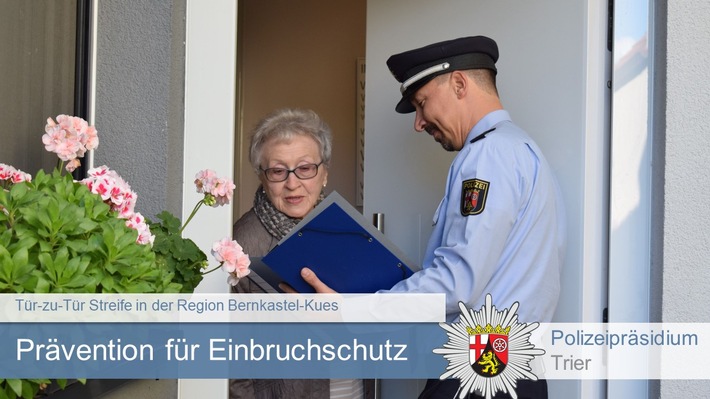 POL-PPTR: Prävention für mehr Einbruchschutz im Bereich Bernkastel-Kues