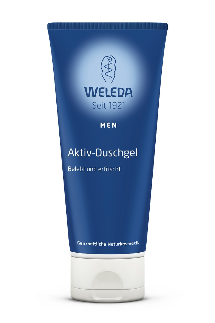 Eine ganzheitliche Innovation für moderne Männer: Das neue Weleda Men Aktiv-Duschgel