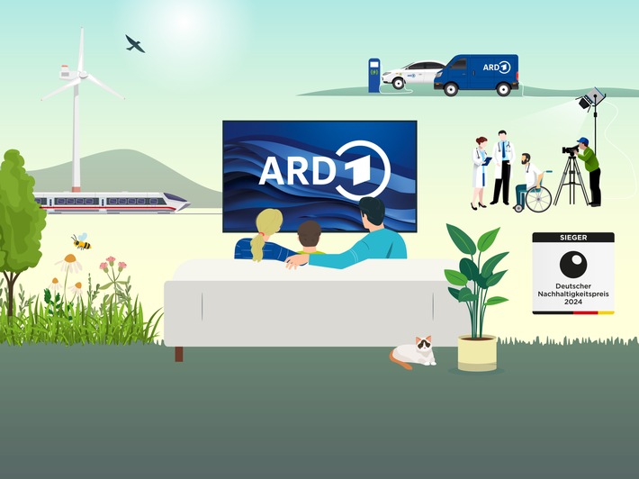 ARD-Nachhaltigkeitsbericht: grüne Produktionen, weniger Schadstoffe und mehr soziale Vielfalt