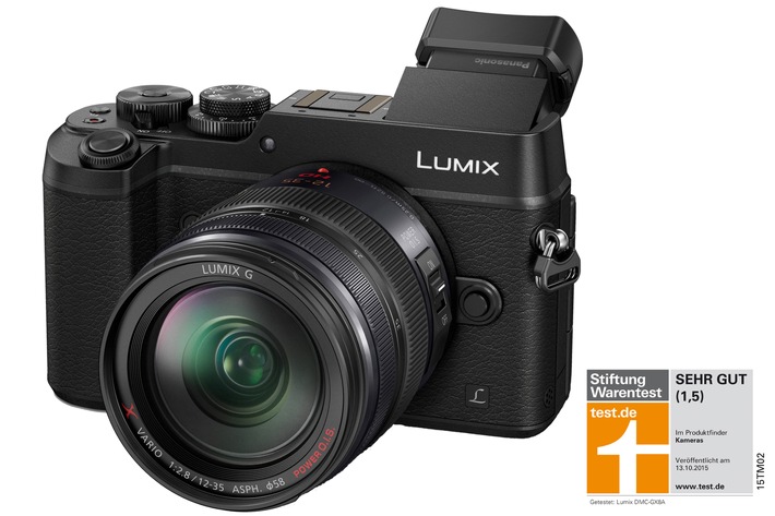 Stiftung Warentest: Bestnote für LUMIX GX8A / Als erste Digitalkamera seit 2004 erreicht die spiegellose Systemkamera von Panasonic das Qualitätsurteil &quot;sehr gut&quot;