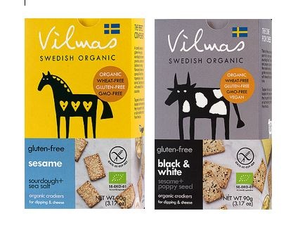 Globus rappelle le pain croustillant bio Cracker Sesame et Black &amp; White Vilmas