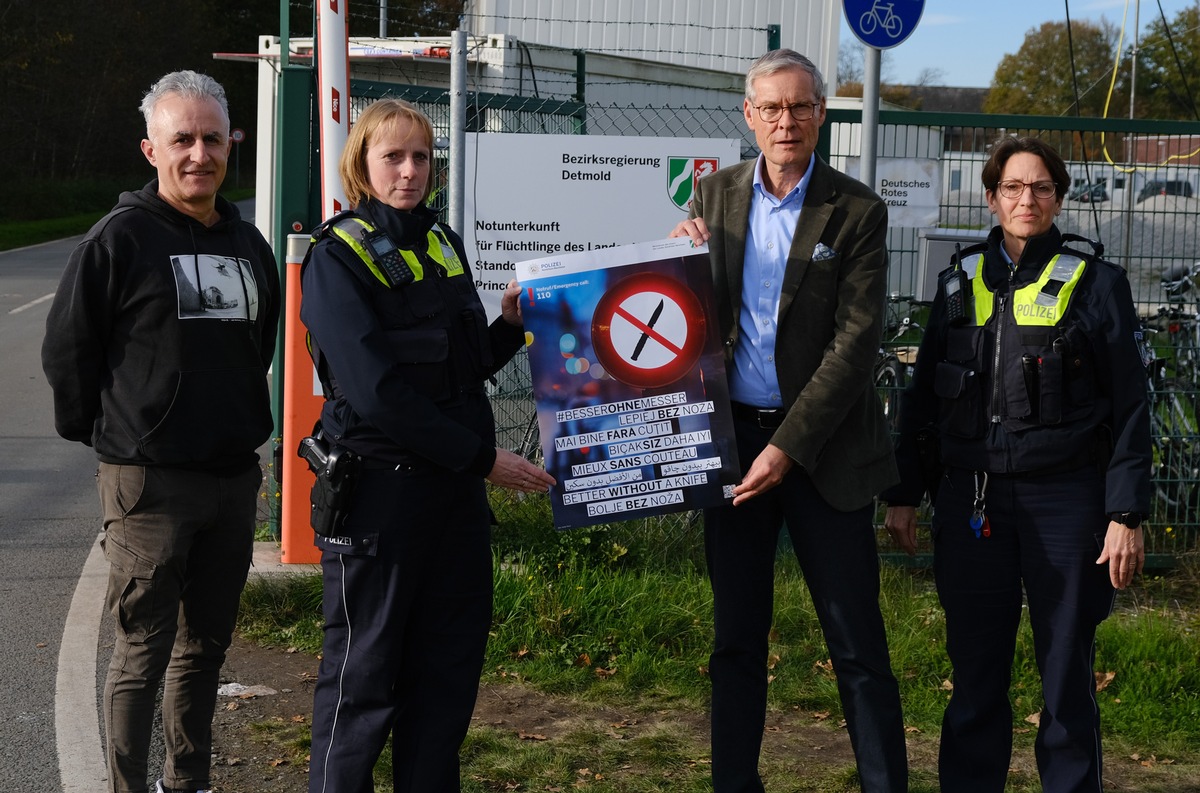 POL-GT: Start der NRW-Plakatkampagne &quot;Besser ohne Messer&quot;