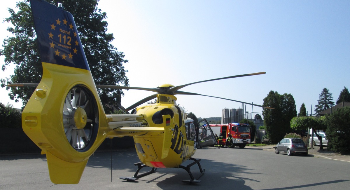 FW-EN: Rettungshubschrauber bei Reitunfall im Einsatz