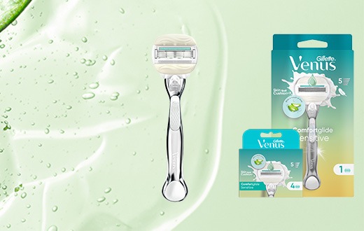 Pour les peaux sensibles: la nouvelle gamme Sensitive de Gillette Venus