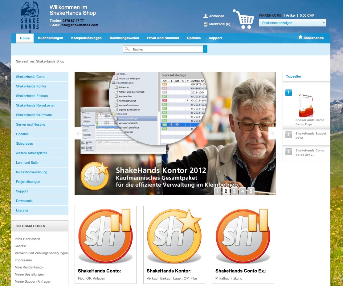 ShakeHands Auftrags- und Buchhaltungslösungen - Release 9.2.2 freigegeben / Der Release 9.2.2 ist Mountain Lion kompatibel und unterstützt Mail-Server und QR-Bezahlcode sowie Saldosteuersatz