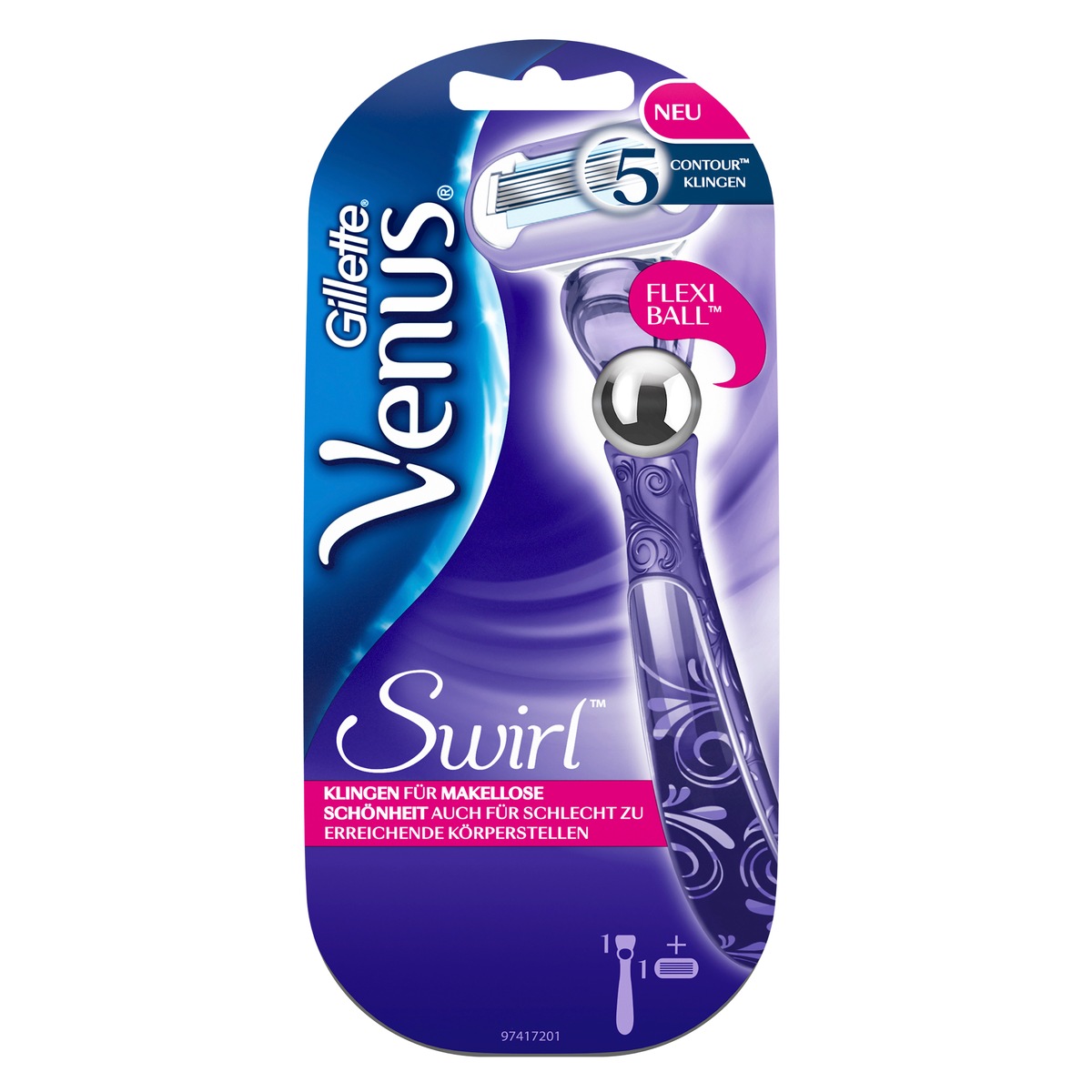 Der neue Gillette Venus Swirl: Einzigartige Bewegungsfreiheit für makellose Schönheit / Beweglich wie kein anderer Venus Rasierer passt sich der Venus Swirl jeder weiblichen Kurve und Kontur perfekt an