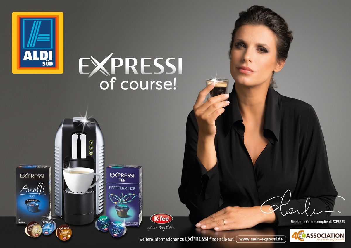 Elisabetta Canalis wirbt für neue EXPRESSI Kampagne