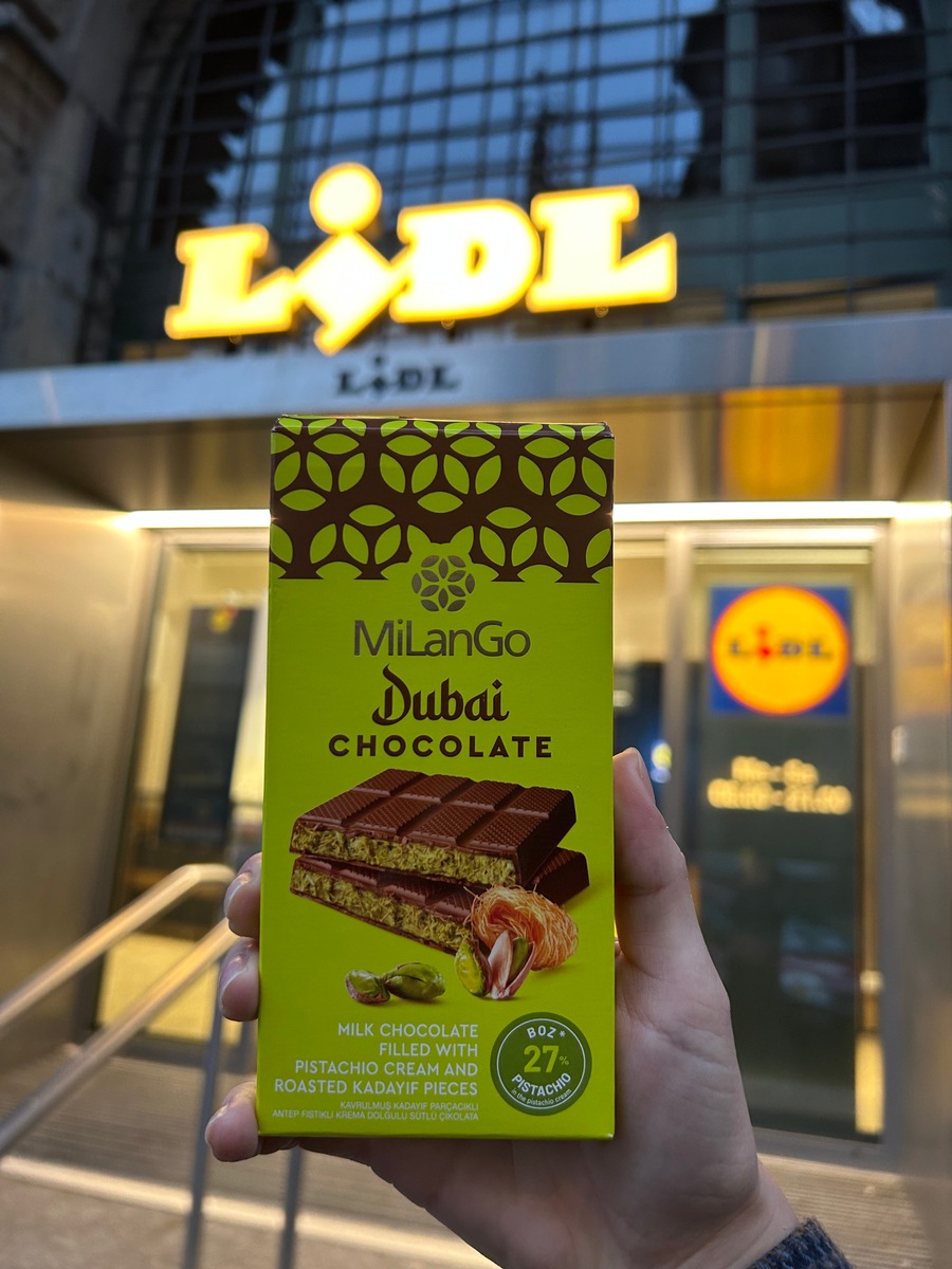 Le chocolat Dubaï disponible chez Lidl Suisse