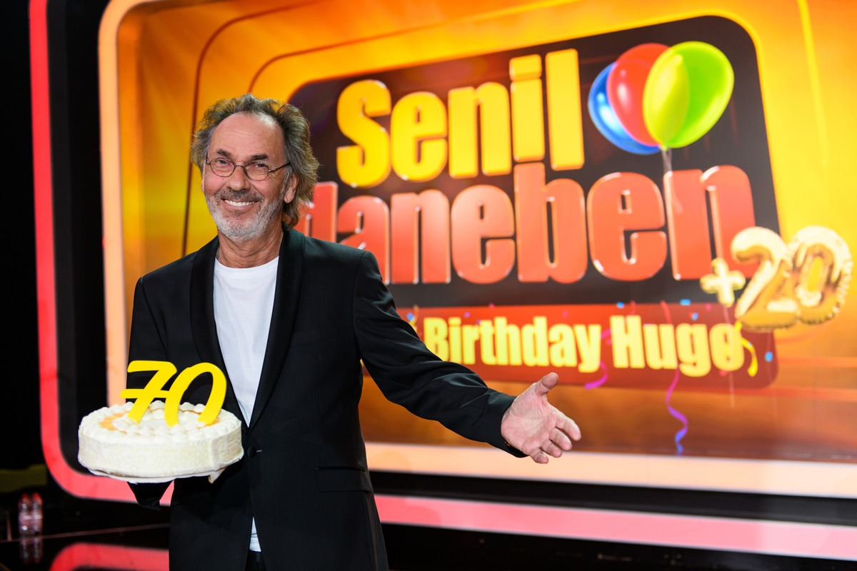 Herzlichen Glückwunsch Hugo Egon Balder! SAT.1 schmeißt zum 70. Geburtstag große Party: &quot;Senil daneben - Happy Birthday Hugo!&quot;