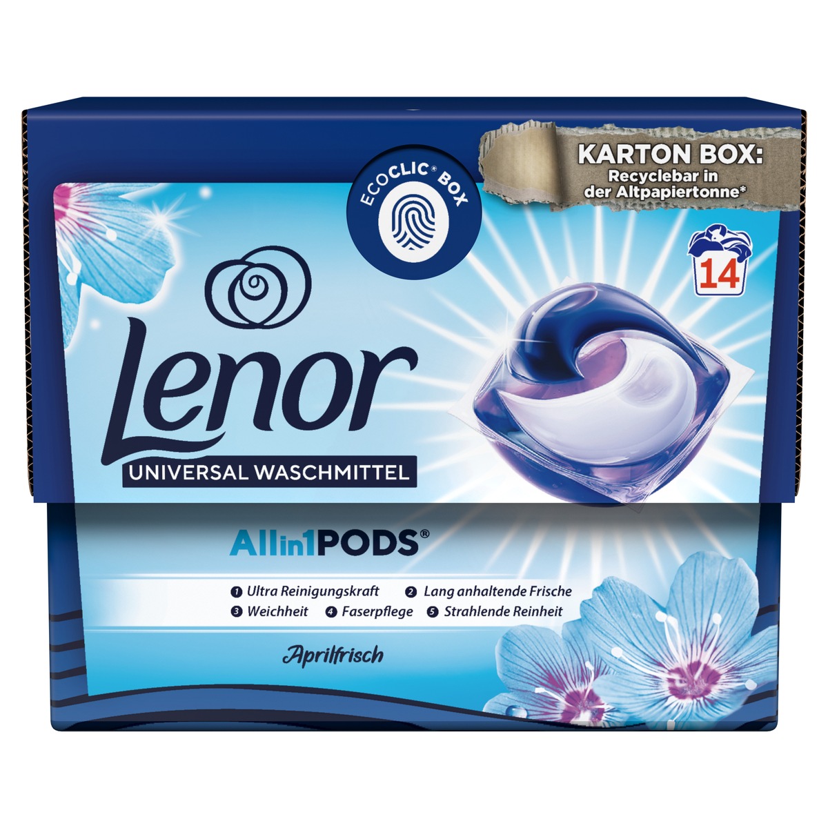 Ariel und Lenor All-in-1 PODS® jetzt in innovativer Kartonverpackung