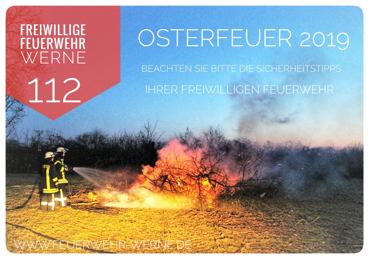 FW-WRN: Osterfeuer 2019 - Anmelden, beaufsichtigen und kontrollieren