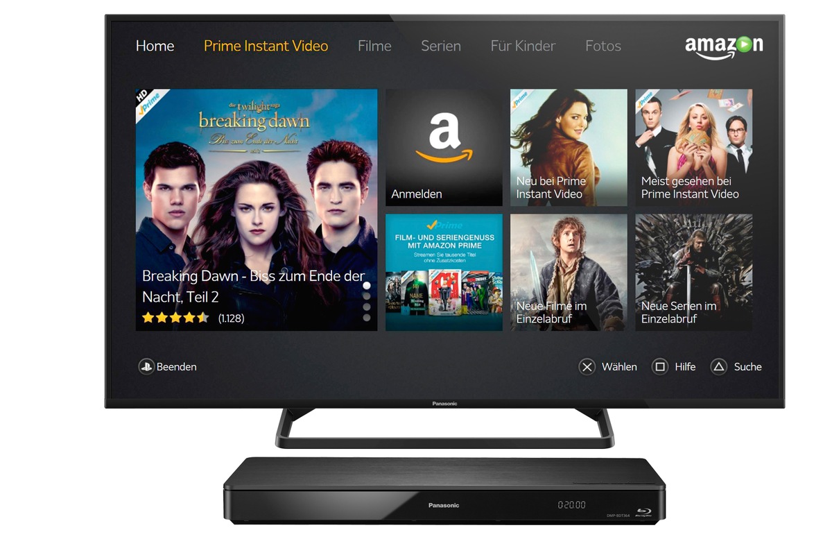 Amazon Instant Video für Panasonic VIERA TVs 2014 und ausgewählte Blu-ray Player verfügbar / Mit der Amazon Prime Instant Video-App auf tausende Filme und Serien zugreifen (FOTO)