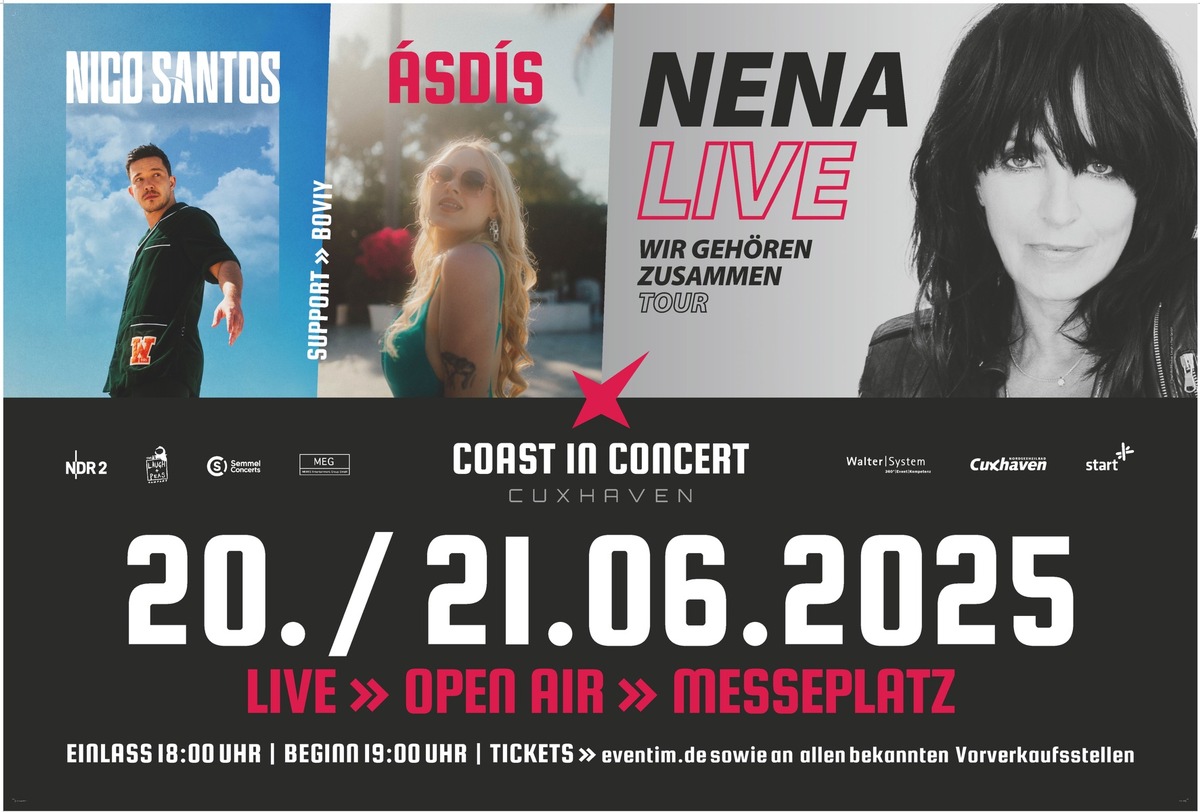 Neues Musikevent direkt am Meer: Coast in Concert in Cuxhaven