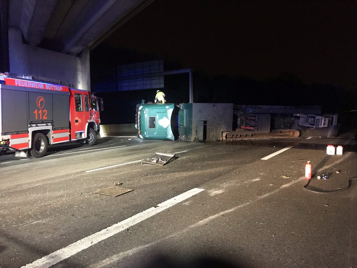 FW-BOT: LKW Unfall BAB 2