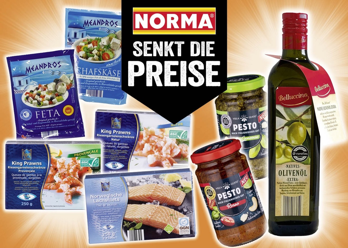 NORMA: Bereits zum vierten Mal in 2021 werden die Preise reduziert - Kunden sparen bis zu 12 Prozent beim Einkauf / Weiter geht´s mit Preissenkungen im Februar beim Lebensmitteldiscounter aus Nürnberg