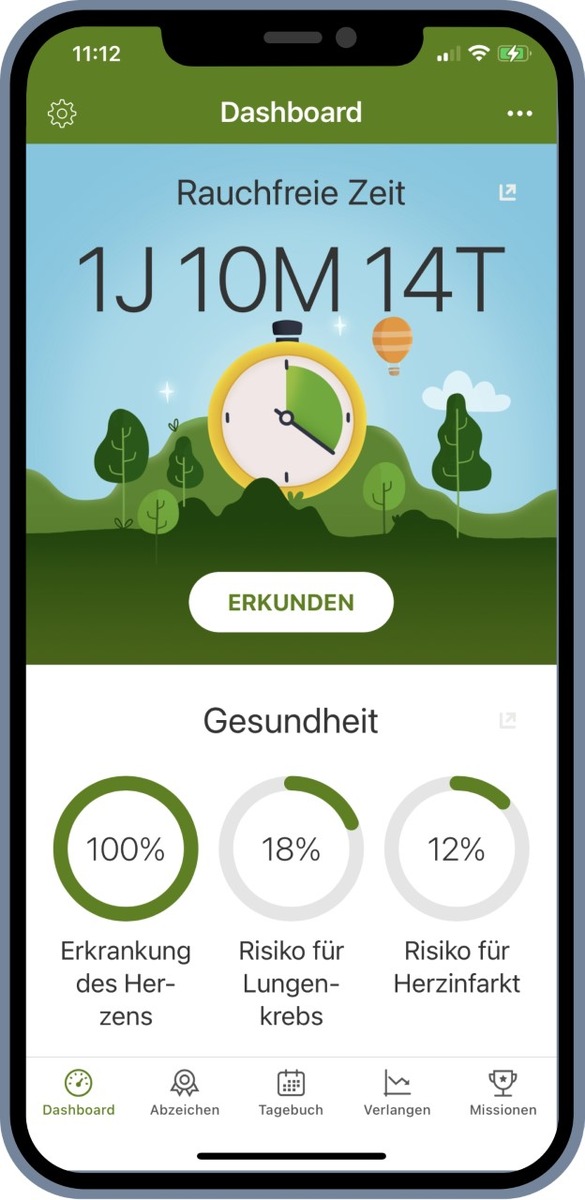 Smoke Free: Die internationale Erfolgs-App gibt es jetzt auf Rezept