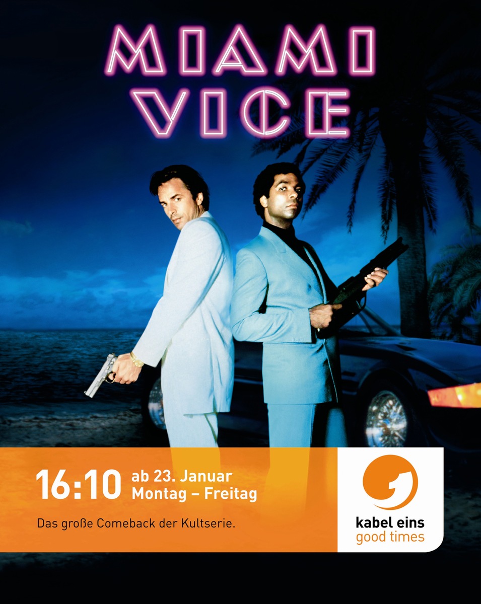 &quot;Endlich wieder im Dienst.&quot; kabel eins-Kampagne zum Start von &quot;Miami Vice&quot;