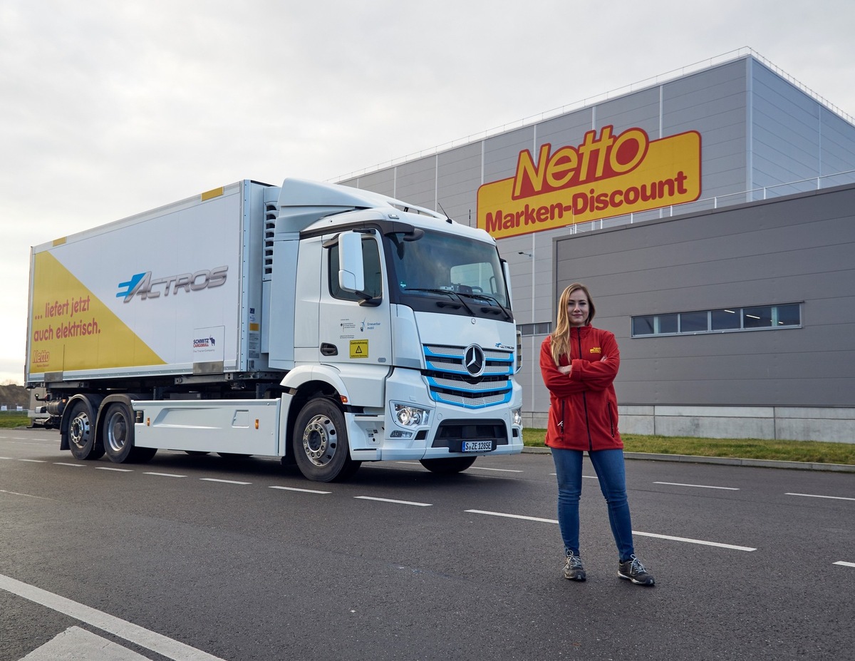 Netto Marken-Discount startet Pilotprojekt mit E-Lkw in Hamburg