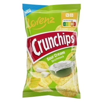 Presseinformation Lorenz: Crunchips jetzt neu in der Geschmacksrichtung Sour Cream