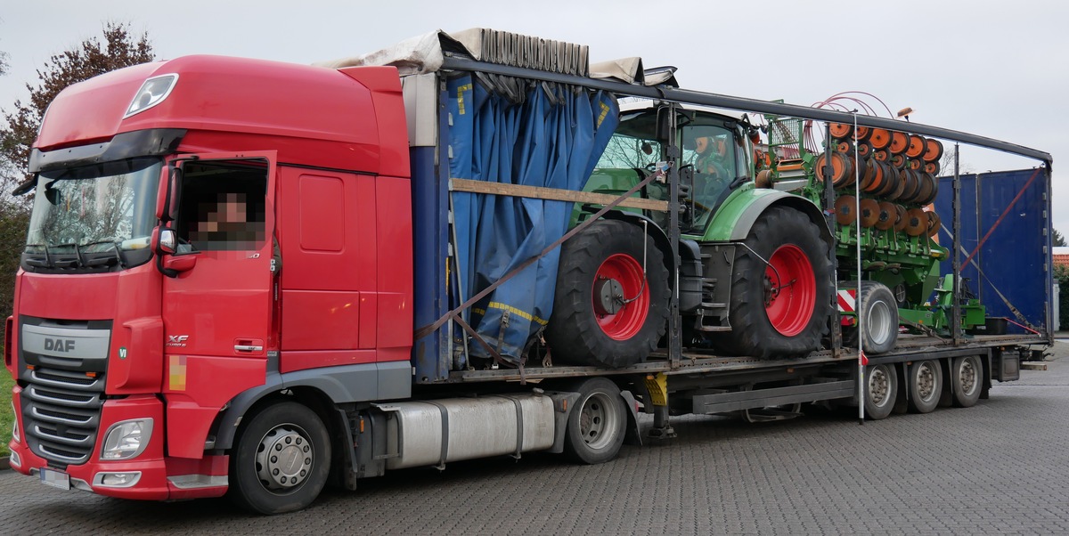 POL-ROW: ++ Hansalinie A1 - Zu hoher Sattelzug kratzt an Autobahnbrücken ++