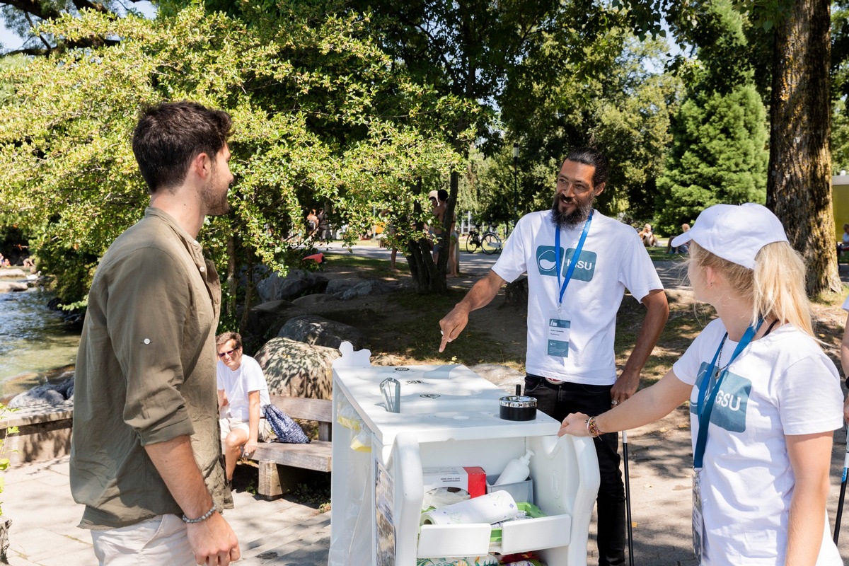 Comunicato stampa: «Contro il littering a Locarno: gli ambasciatori IGSU forniscono informazioni»