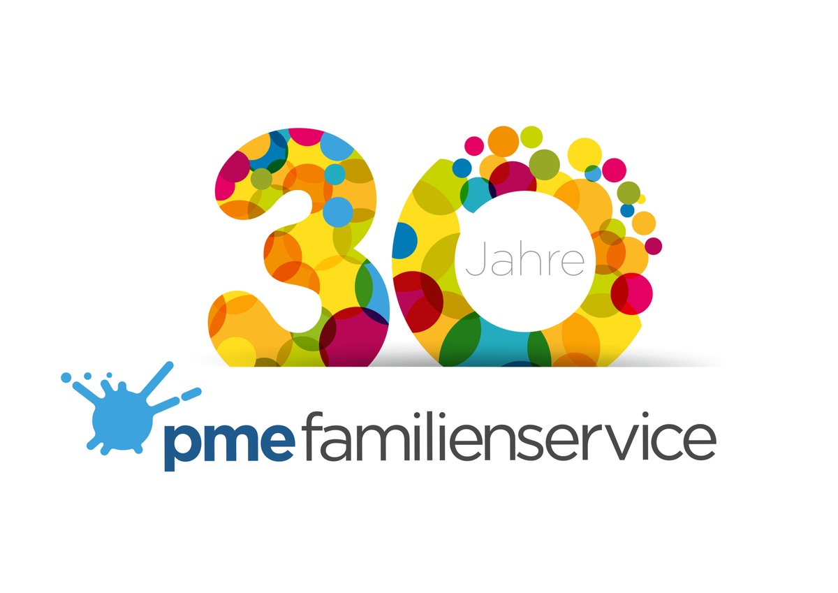 pme Familienservice feiert Jubiläum: seit 30 Jahren das Original!