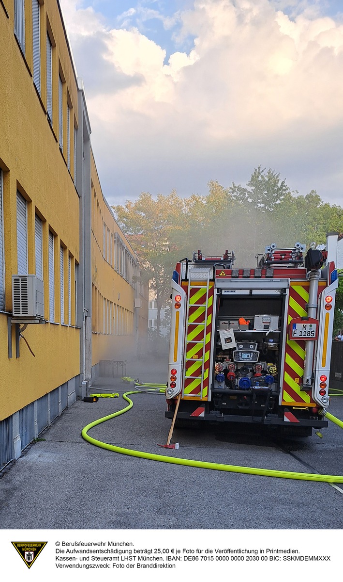 FW-M: Kellerbrand in Industriegebäude (Giesing)