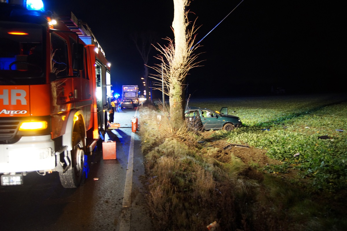 FW Menden: Verkehrsunfall im Berufsverkehr