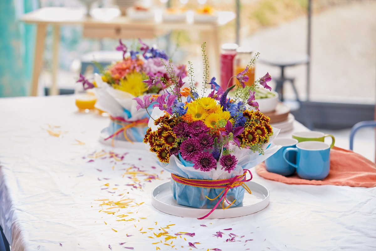 Dekotrends für einen fröhlichen Sommer-Brunch / Appetitanreger Chrysantheme