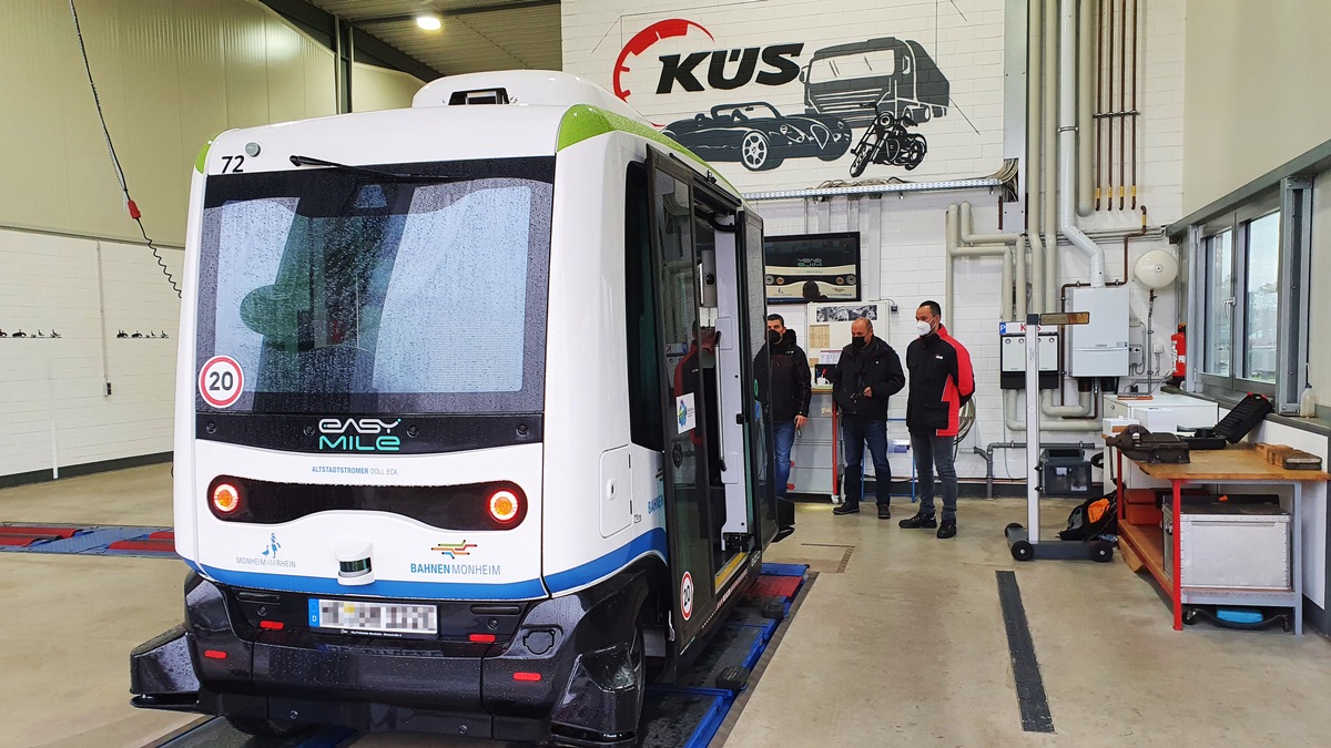 KÜS: Entwicklung von Prüfkriterien für autonomes Shuttle/autonomen Personenverkehr / KÜS-Prüfstelle wird zum Testgelände