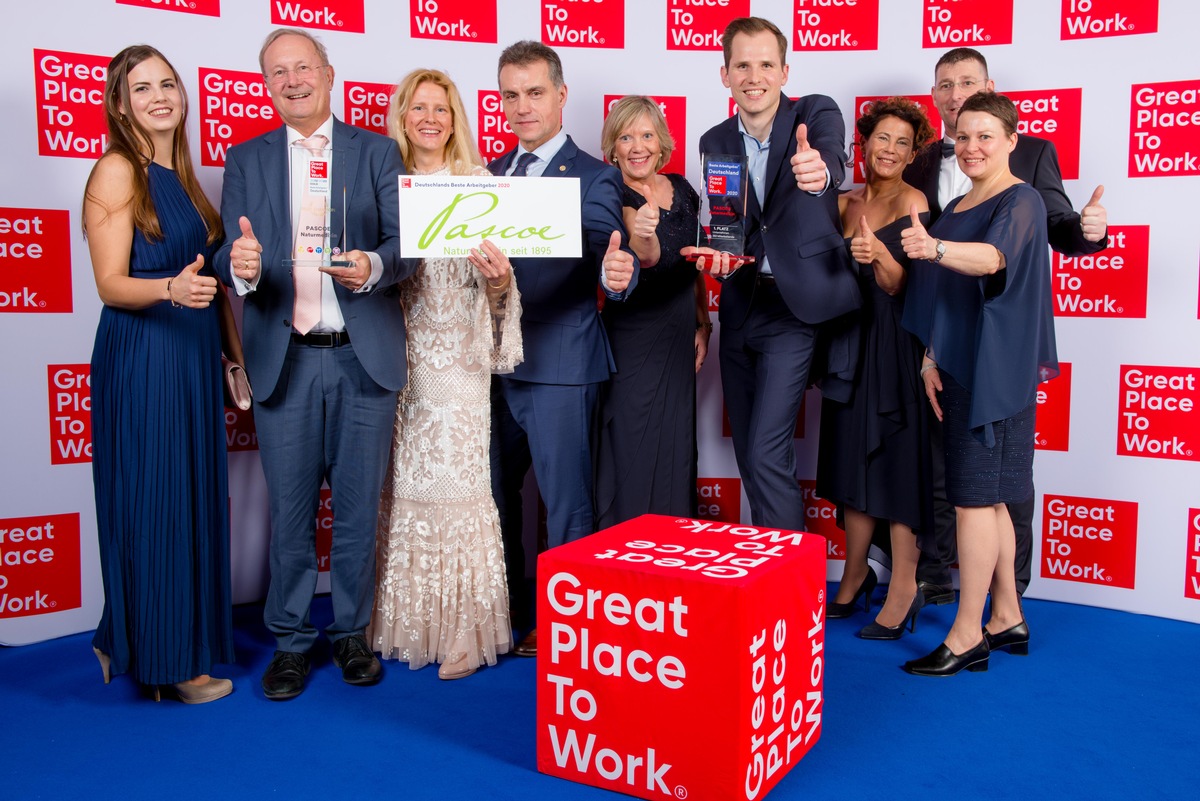 Pascoe zum dritten Mal auf Platz 1 / Erneute Spitzenposition bei &quot;Deutschlands beste Arbeitgeber&quot;