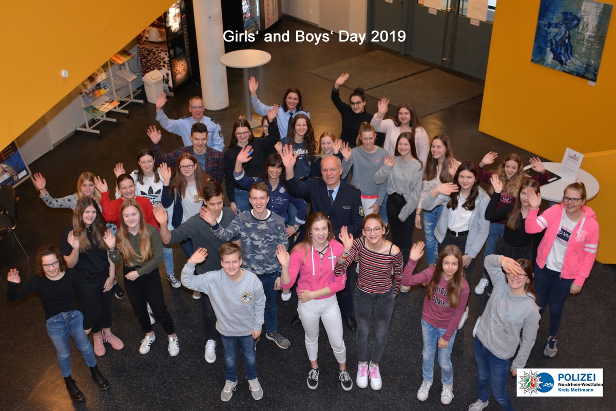 POL-ME: Girls&#039; &amp; Boys&#039; Day 2019 bei der Polizei in Mettmann - Mettmann - 1903158