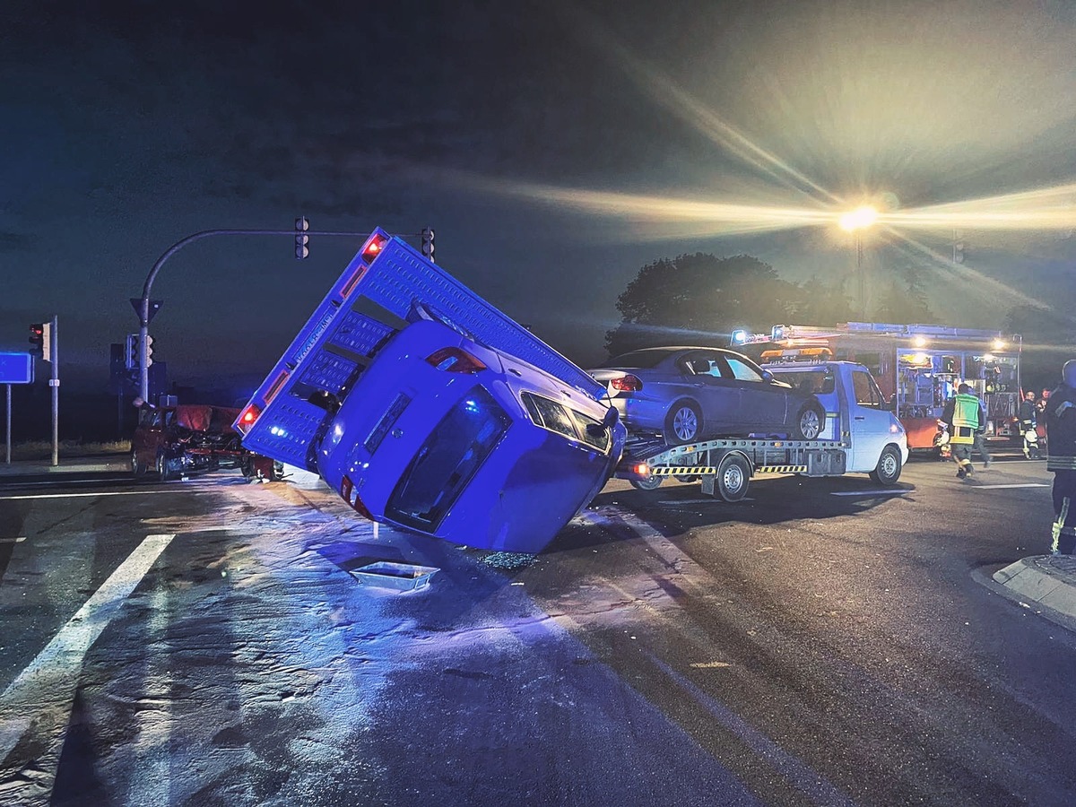 POL-ANK: Verkehrsunfall mit zwei Verletzten und unter Alkoholeinwirkung