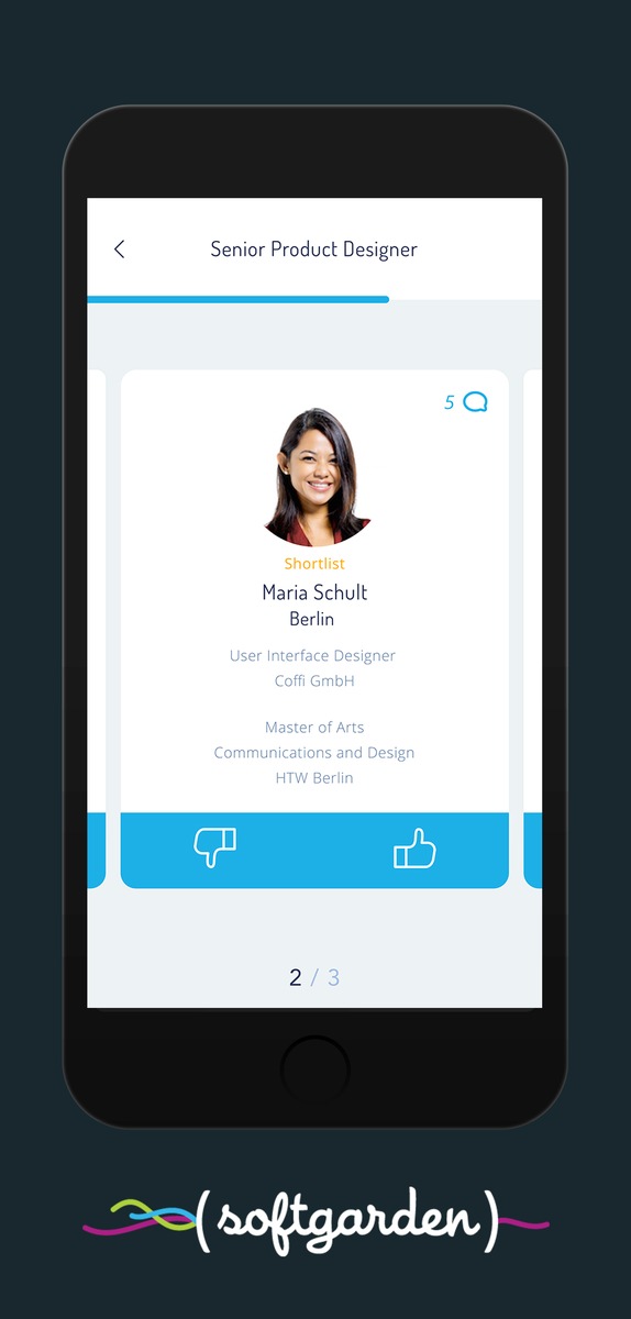 Fachabteilungen perfekt ins Recruiting integrieren / Neue softgarden App vereinfacht Abstimmungsprozesse zwischen Führungskräften aus den Fachabteilungen und den HR-Teams
