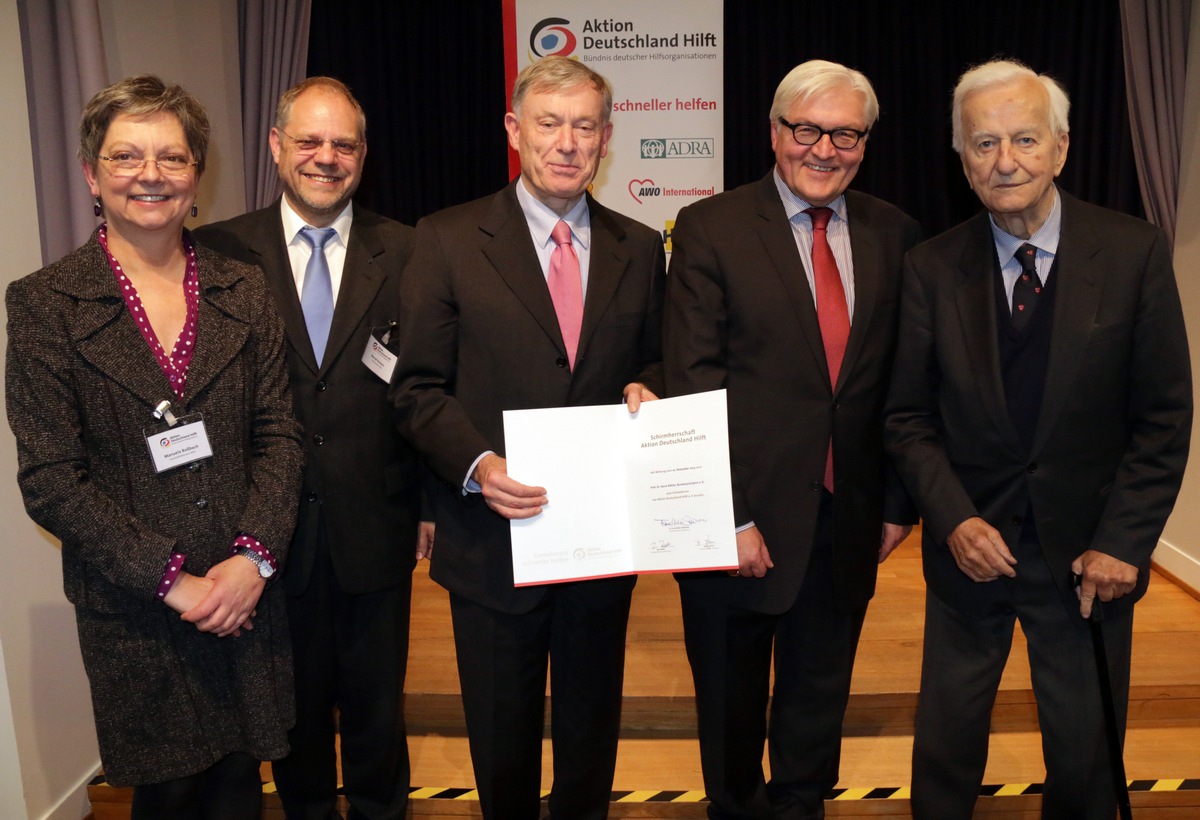 Aktion Deutschland Hilft: Horst Köhler übernimmt Schirmherrschaft / Bundespräsident a.D. tritt Nachfolge von Dr. Richard von Weizsäcker an (FOTO)