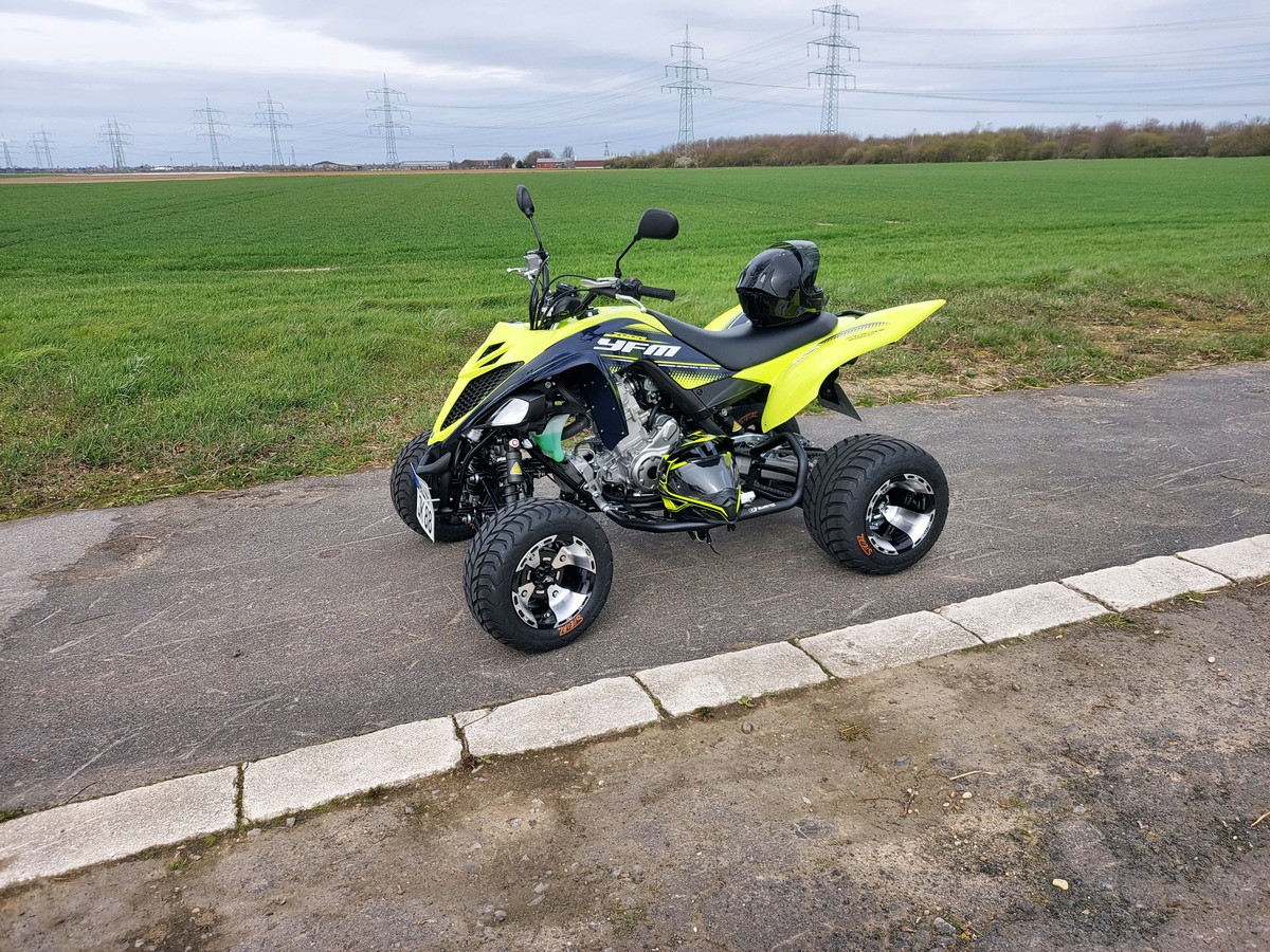 POL-NE: Diebe stehlen gelbes Yamaha-Quad - Wer kann Hinweise geben?