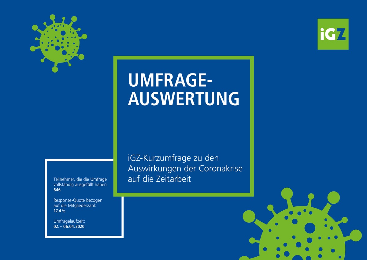 Zeitarbeit in der Corona-Krise: Ein Drittel der Unternehmen hält Corona-Krise für &quot;existenzgefährdend&quot;