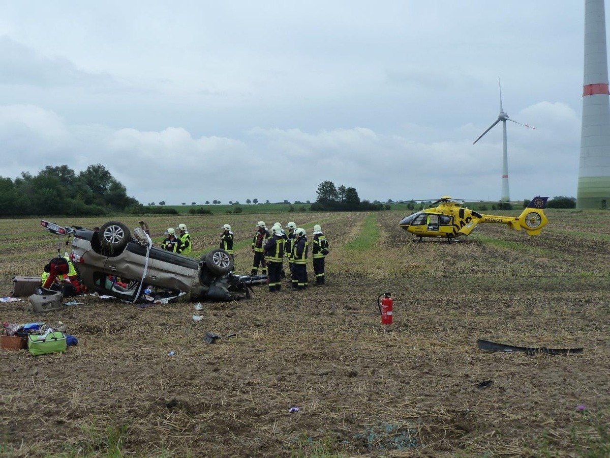 POL-NB: Zwei Schwerverletzte bei Unfall auf der BAB 20 zwischen AS Altentreptow und Anklam (LK MSE)