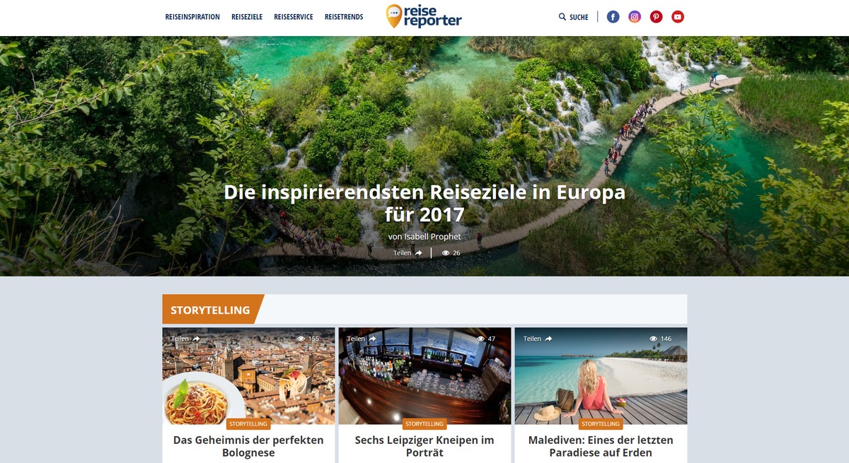 MADSACK Mediengruppe entwickelt &quot;Vertical-Strategie&quot; weiter: Digitalprodukt &quot;reisereporter.de&quot; mit offiziellem Marktstart