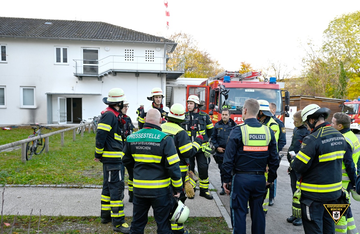 FW-M: Brand auf Klinikgelände (Perlach)