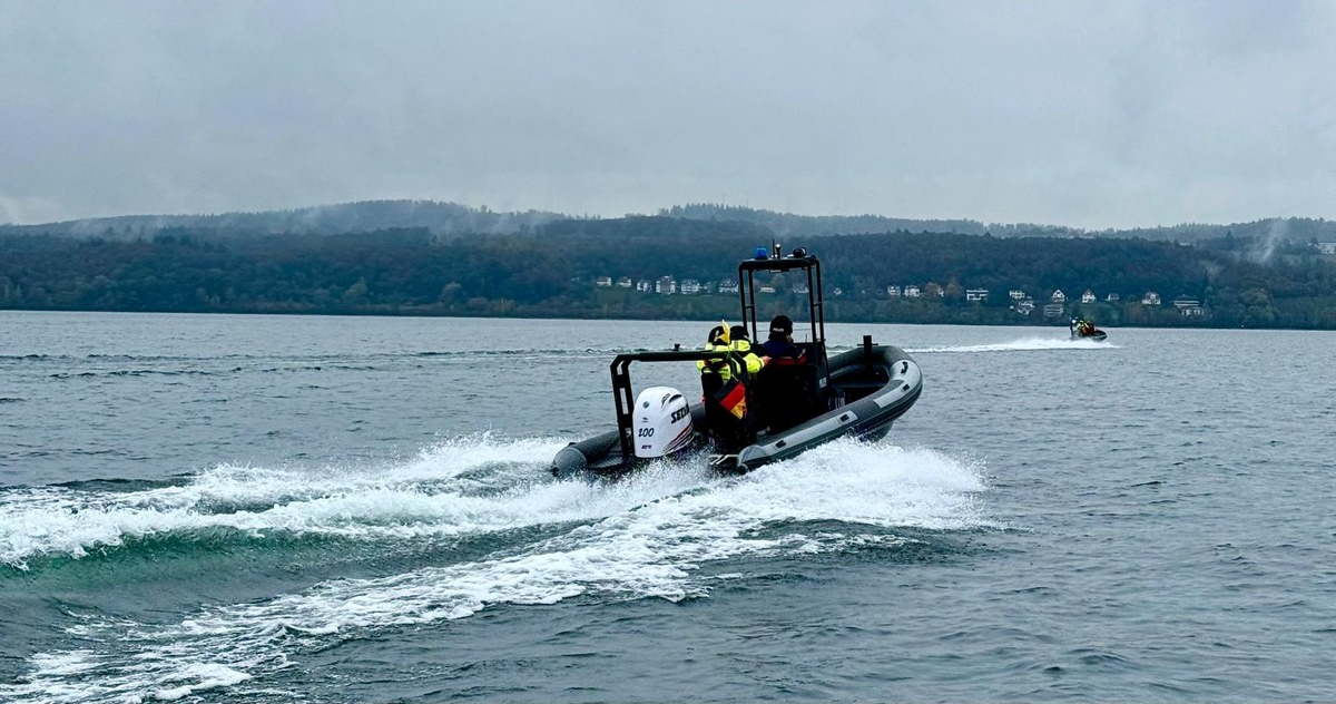 POL-Einsatz: Training der Maritimen Einsatzeinheit auf dem Bodensee